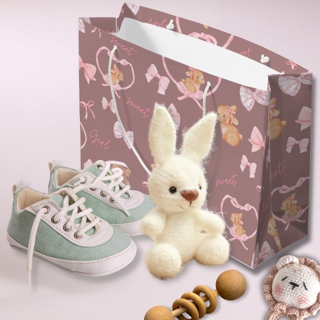 Cute Bunnies & Bows Gift Bag (Creator Uploaded)