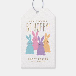 Cute Bunnies Easter Personalized Gift Tags