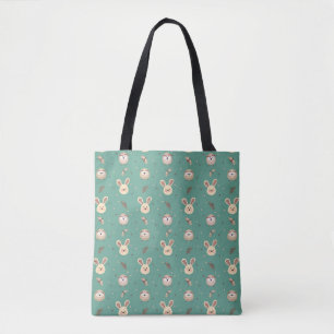 Cute Bunnies, Owls and Moths Tote Bag