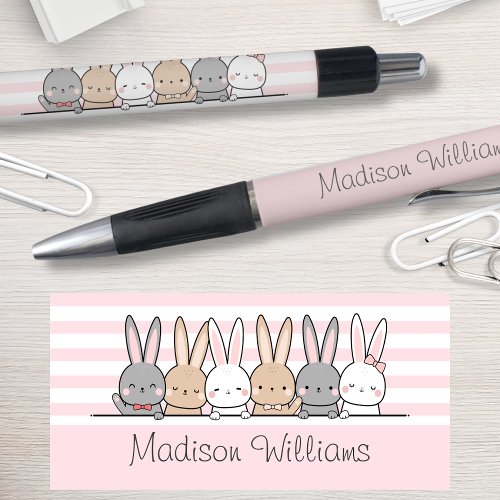 Cute Bunnies Personalized Pen