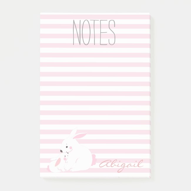 Cute bunnies | Personalized Post-its Notes