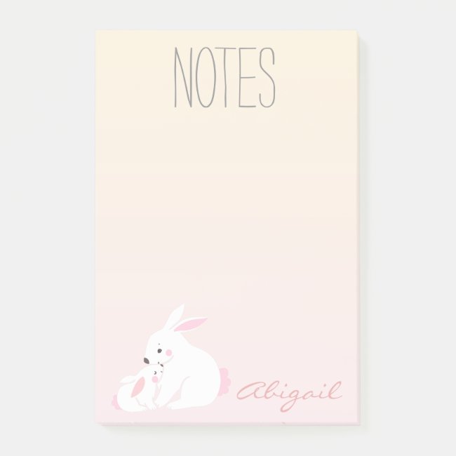 Cute bunnies | Personalized Post-its Post-it Notes