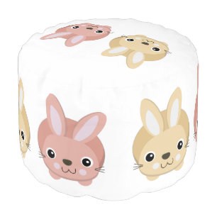 Cute Bunnies Pouf