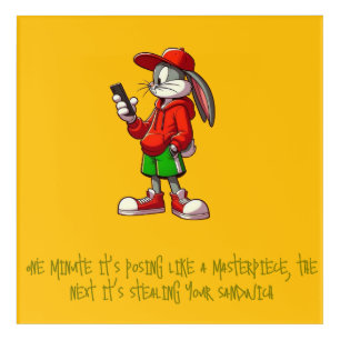 Cute Bunny Acrylic Wall Art