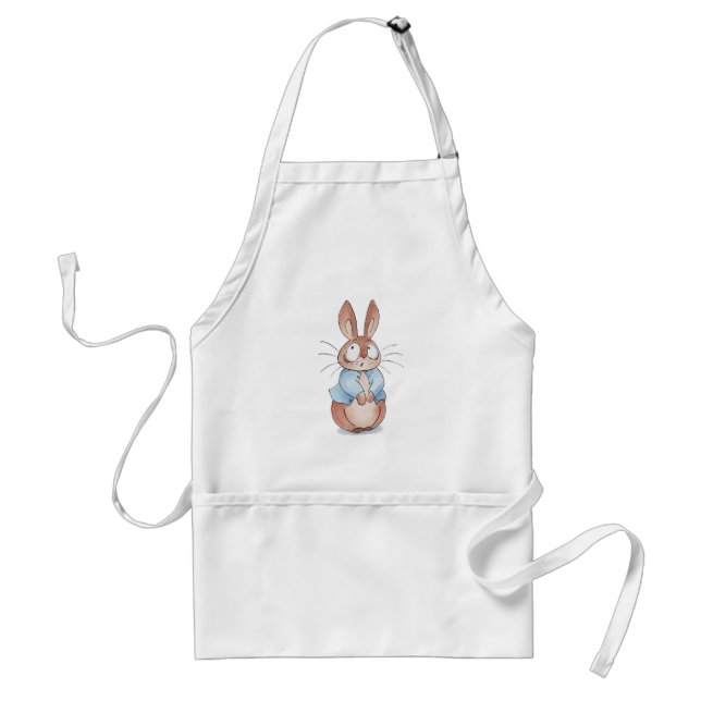 Cute bunny  adult apron (Front)