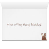 Cute Bunny and Decorated Eggs Happy Birthday Card | Zazzle