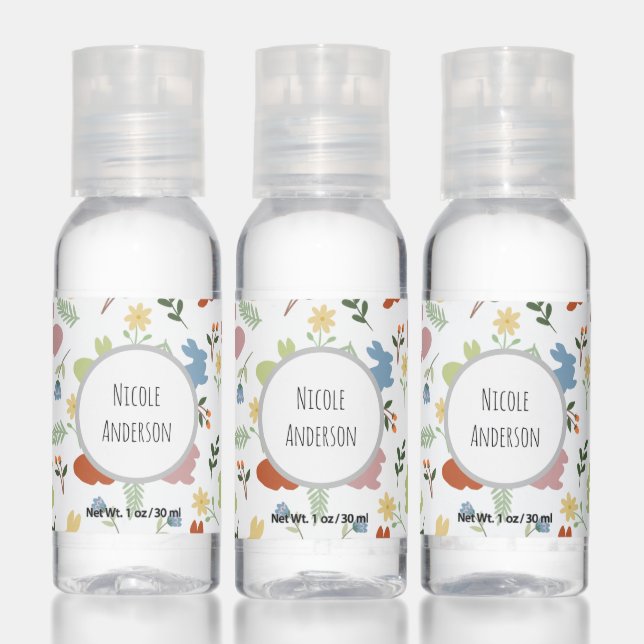 Cute Bunny and Floral Pattern Hand Sanitizer (Set)