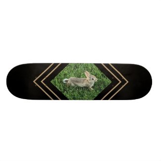 Cute Bunny Animal Skateboard