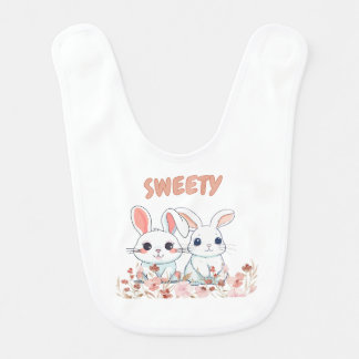 Cute Bunny Baby Bib
