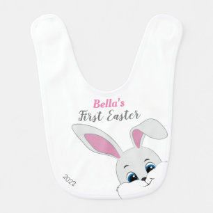Cute Bunny Baby Bib for Baby Girl