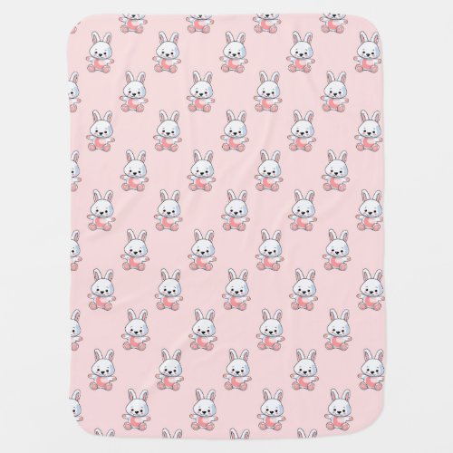 Cute Bunny  Baby Blanket