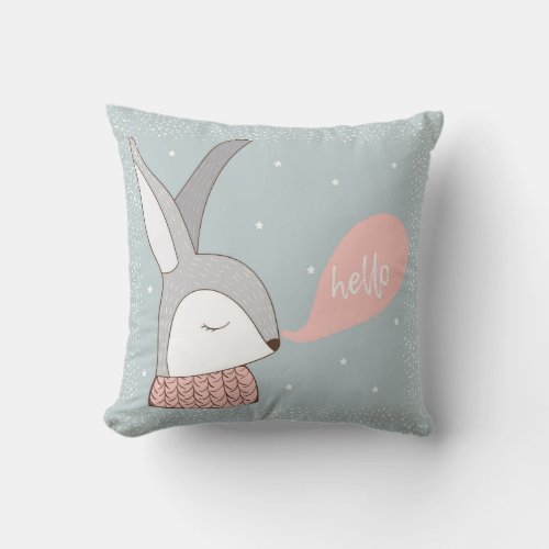 Cute Bunny Baby Pillow