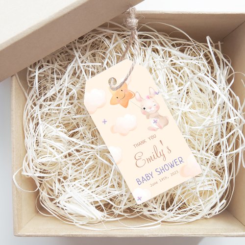 Cute Bunny Baby Shower thank you Gift Tags