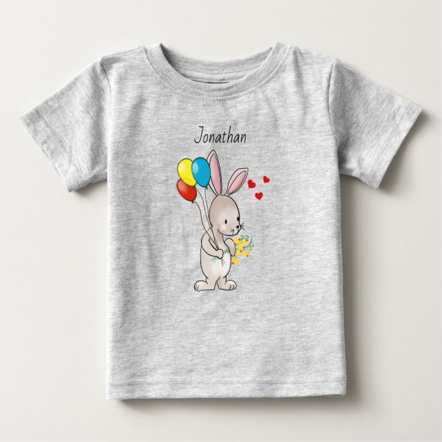 Cute Bunny Baby T-Shirt  (Front)