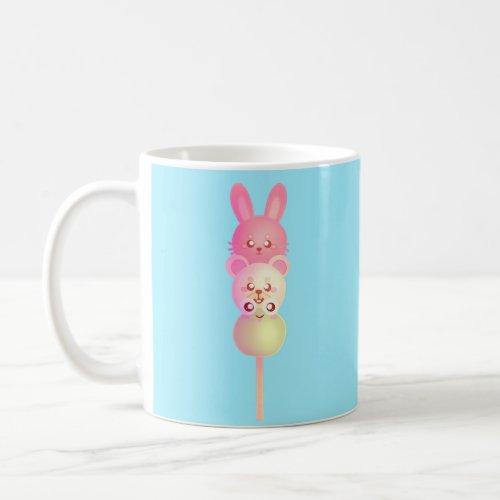 Cute Bunny Bear And Frog Dango Coffee Mug