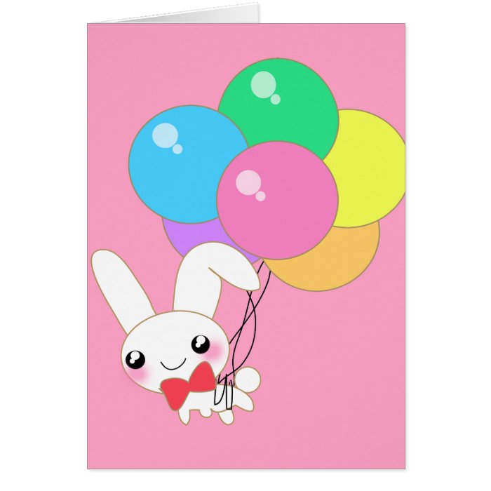 Cute Bunny Birthday Card