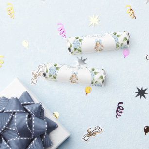 Cute Bunny, Blue Bow, Blue Flowers, Baby Shower Breath Savers® Mints