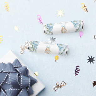 Cute Bunny, Blue Bow, Blue Flowers, Baby Shower Breath Savers® Mints
