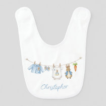 Cute Bunny Boy Clothesline Baby Bib