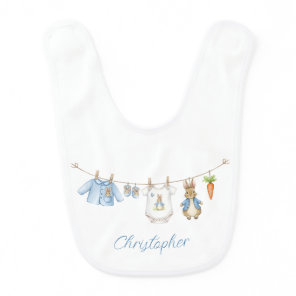 Cute Bunny Boy Clothesline Baby Bib