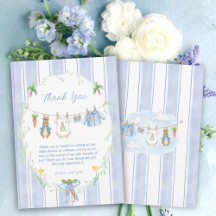Cute Bunny Boy Clothesline Baby Shower