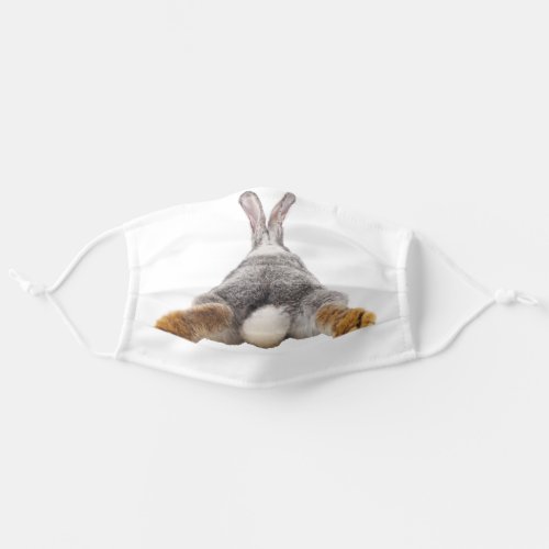 Cute Bunny Butt Tail Easter Adult Cloth Face Mask