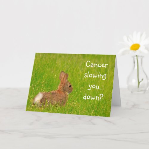 Cute Bunny Cancer Support Card