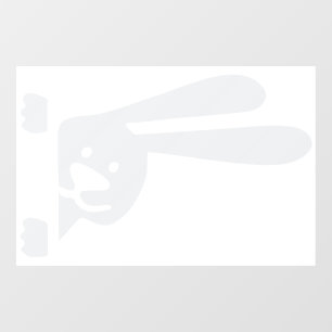 Cute Bunny Car Door Sticker – 3D Visual Vinyl Deca