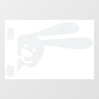 Cute Bunny Car Door Sticker – 3D Visual Vinyl Deca