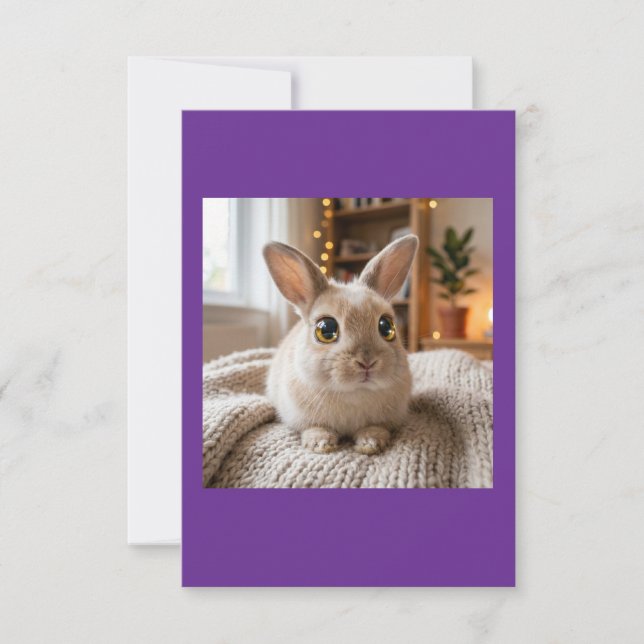 Cute bunny card (Front)