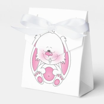 Cute Bunny Cartoon Favor Boxes by HeeHeeCreations at Zazzle
