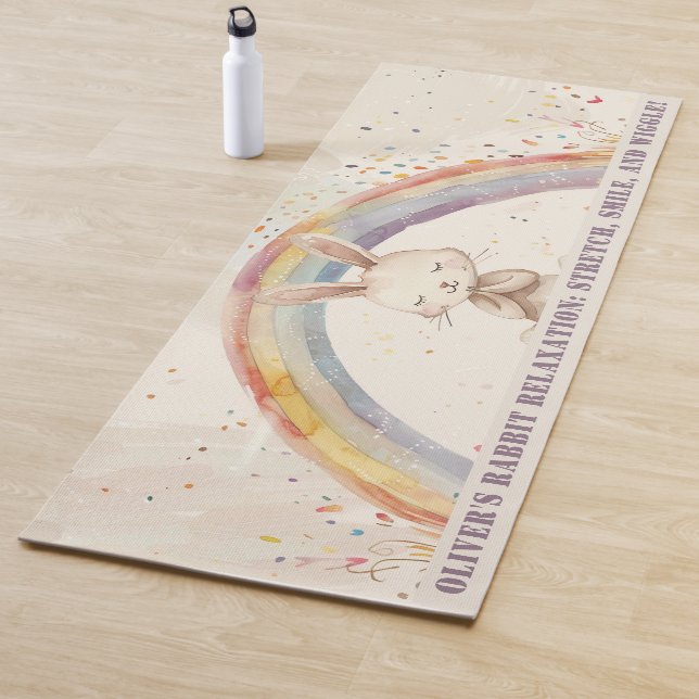 Cute Bunny Children's Yoga Mat (In Situ)