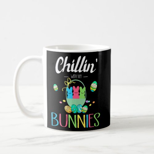 Cute Bunny Chillin With My Bunnies Easter Day Bunn Coffee Mug