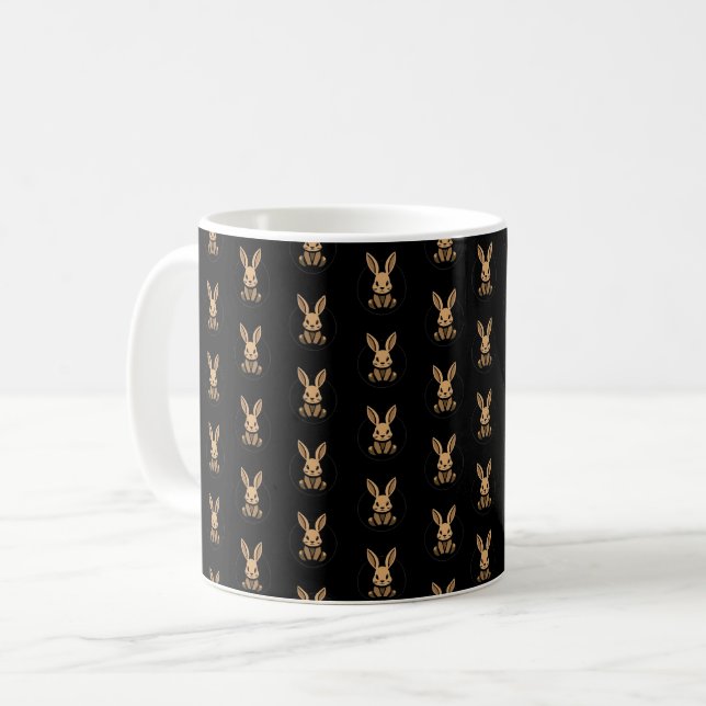 Cute Bunny Coffee Mug (Front Left)