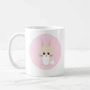 Cute Bunny Coffee Mug Kawaii Rabbit Gift Mug