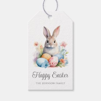 Cute Bunny Colorful Happy Easter