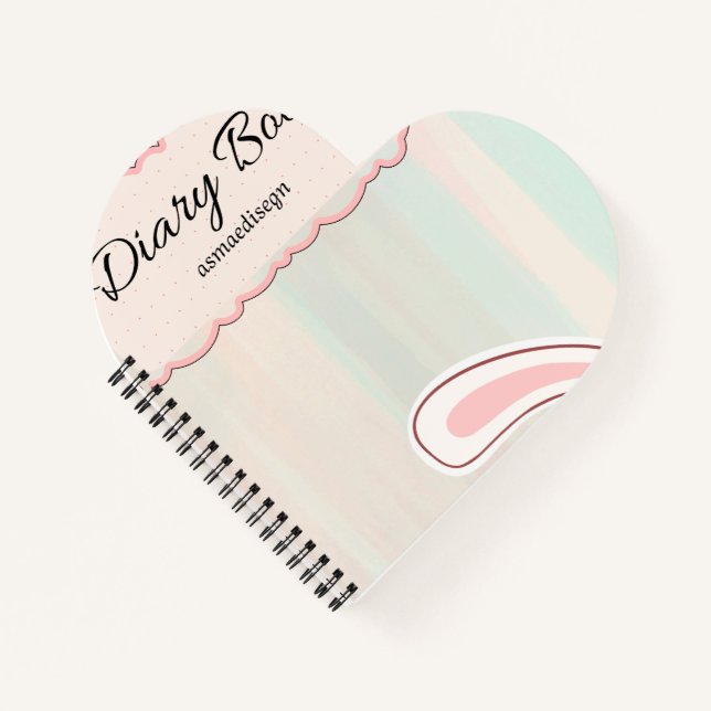 cute bunny diary notebook,  notebook (Front)