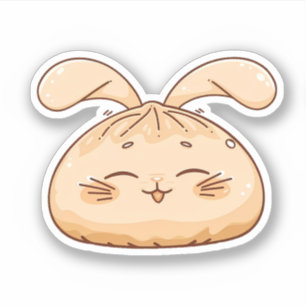 Cute Bunny Dumpling Sticker