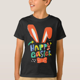 Cute bunny ears happy easter necktie headband east T-Shirt