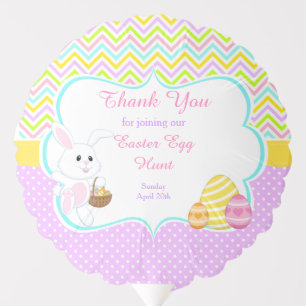 Cute Bunny Easter Egg Hunt Balloon
