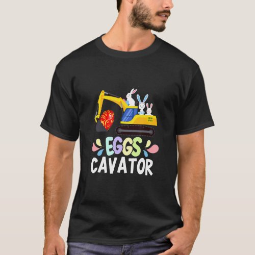Cute Bunny Easter Egg Hunt Eggs Cavator Easter  Ki T_Shirt