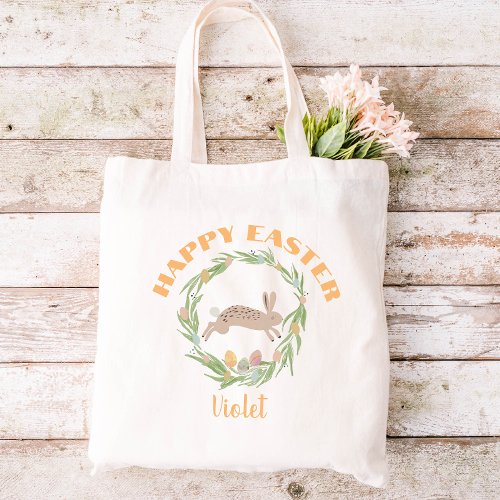 Cute Bunny Easter Egg Hunt Tote Bag