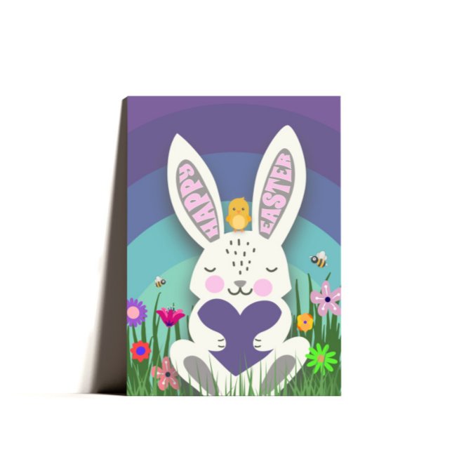 Cute Bunny Easter Greeting Easter Card (Creator Uploaded)