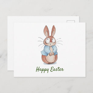 Cute Bunny Easter Postcard – Adorable Spring Bunny