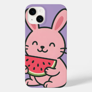 Cute Bunny Eating Carrot Phone Case Kawaii Rabbi