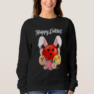 Cute Bunny Egg Bowling Easter 2022 Rabbit Pascha B Sweatshirt