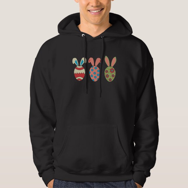 Cute Bunny Eggs Hoodie (Front)