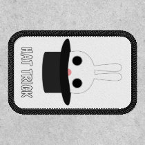 Cute Bunny Emoji Emote HAT TRICK (or Name) Patch