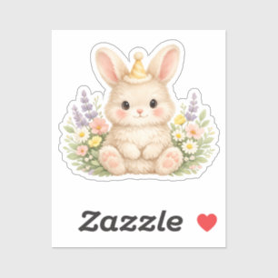 Cute Bunny European Cottage Garden Sticker