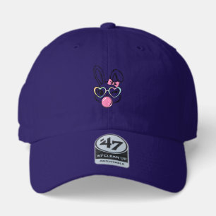 Cute Bunny Face Bubblegum Glasses Pink Coquette Bo 47 Brand Hat